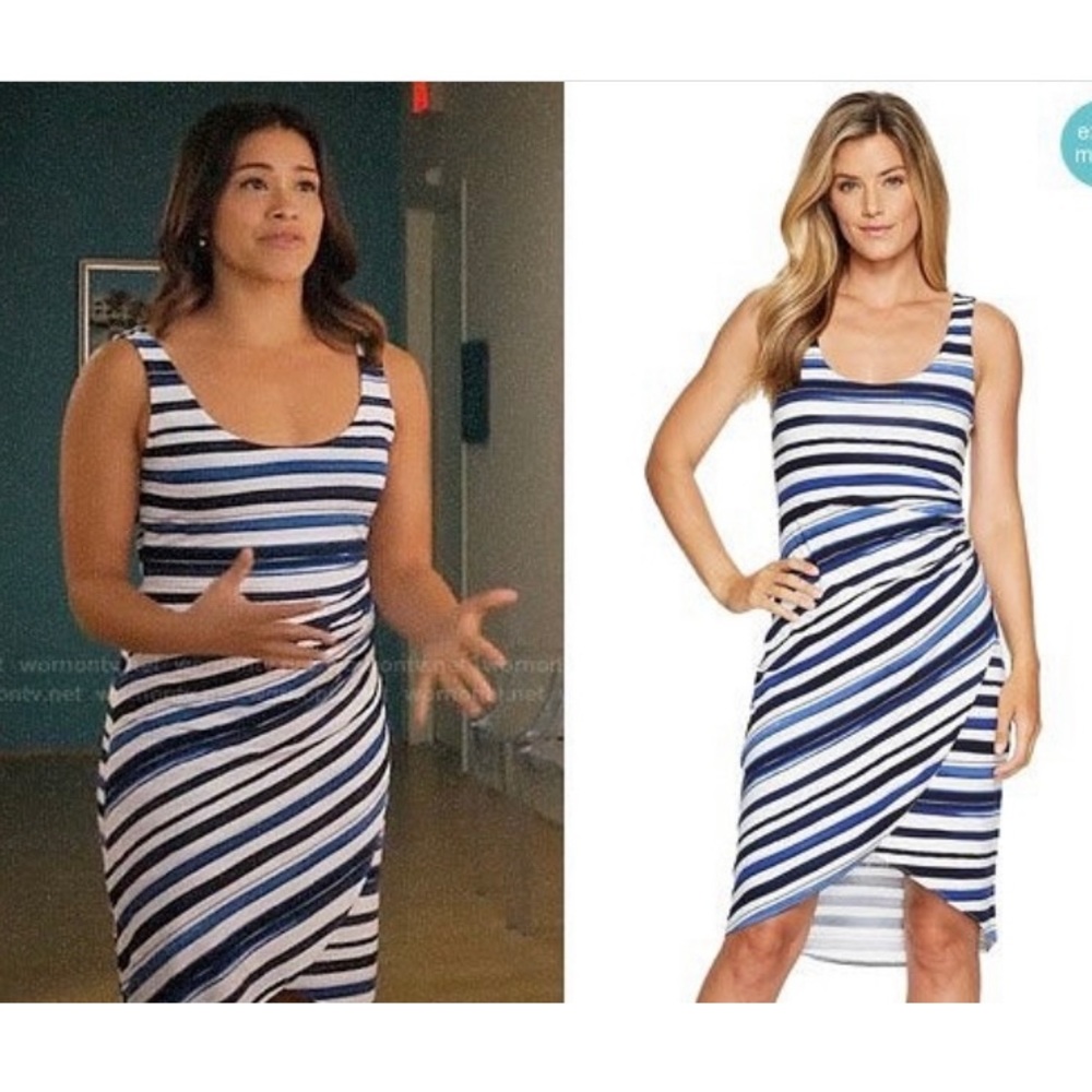 NWT TOMMY BAHAMA AQUARELLE STRIPED DRESS - As seen on Jane the Virgin